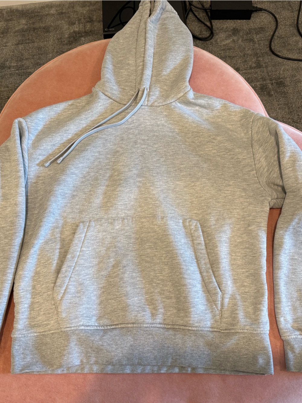 Zara Light Gray Basic Pullover Hoodie unisex